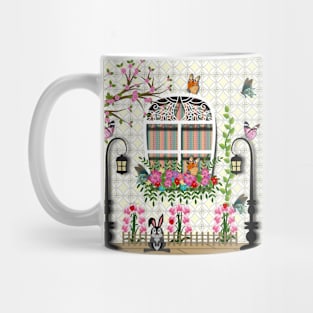 Floral Window Design Mug